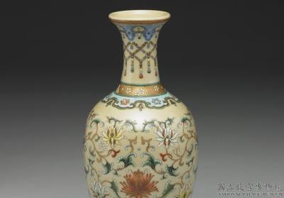 图片[2]-Vase with Indian lotus in yangcai painted enamels, Qianlong reign (1736-1795), Qing dynasty-China Archive